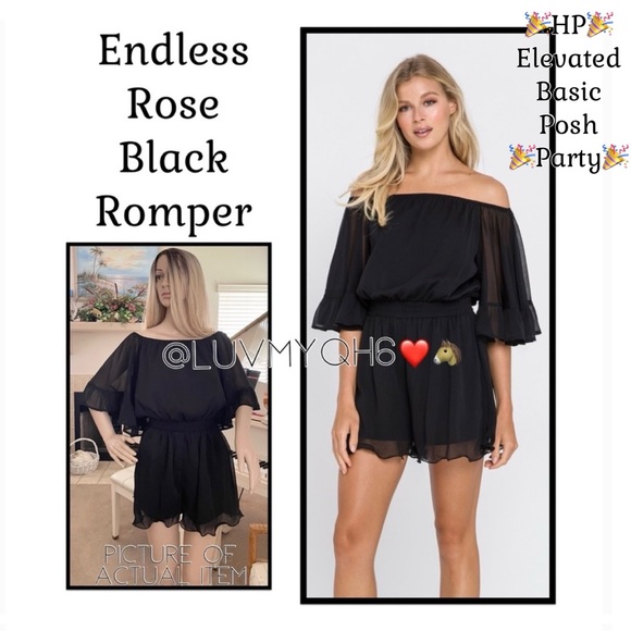Endless Rose Pants - Endless Rose Ruffle Romper🎉HP🎉